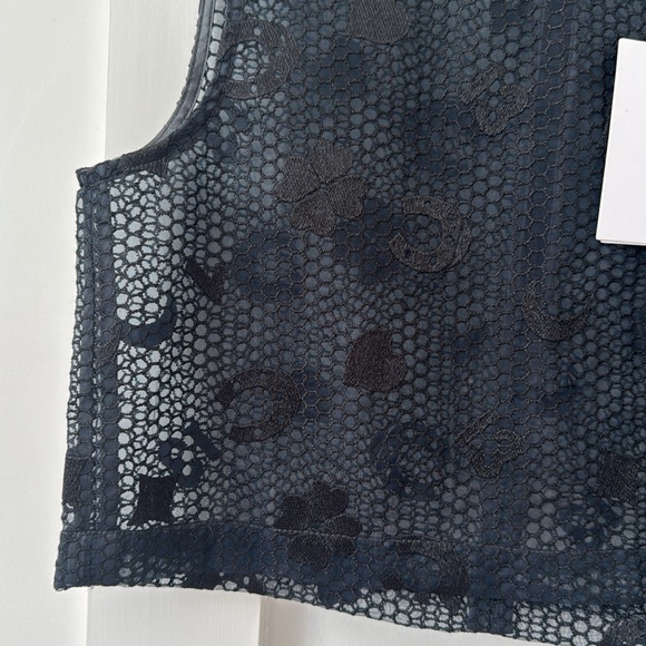 NWT Ganni Black Top Size XS - Picture 3 of 10